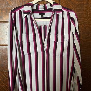 Ann Taylor Camp Shirt M